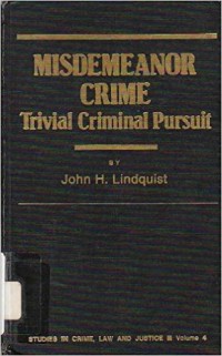 Image of Misdemeanor Crime: Trivial Criminal Pursuit