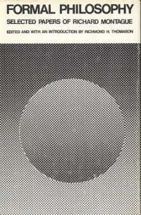 Image of Formal Philosophy: Selected Papers of Richards Montaque