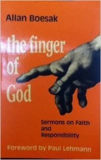 Image of The Finger of God : Sermons of Faith and Responsibility