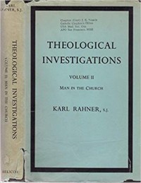 Image of Theological Investigations Volume 2: Man In The Church