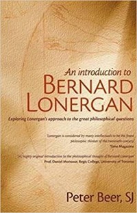 Image of An Introduction to Bernard Lonergan