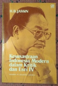 Image of Kesusastraan Indonesia Modern Dalam Kritik dan Esei IV