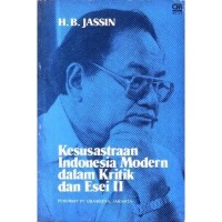 Image of Kesusastraan Indonesia Modern Dalam Kritik dan Esei II