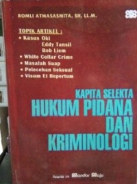 Image of Kapita Selekta Hukum Pidana dan Kriminologi