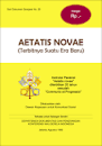 Image of Aetatis Novae: Terbitnya Suatu Era Baru. Seri Dokumen Gerejawi No.26