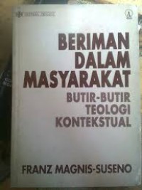 Image of Beriman Dalam Masyarakat: Butir-butir Teologi Kontekstual