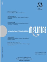 Image of Melintas : An International Journal of Philosophy and Religion Volume 33 Nomor 1 April 2017