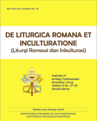 Image of De Liturgia Romana Et Inculturatione = Liturgi Romawi dan Inkulturasi