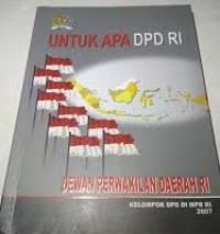 Image of Untuk Apa DPD RI: Dewan Perwakilan Daerah RI