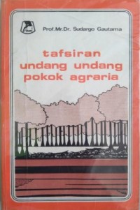 Image of Tafsiran Undang-undang Pokok Agraria