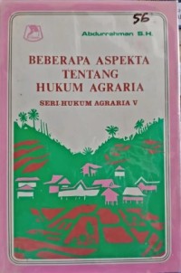 Image of Beberapa Aspekta Tentang Hukum Agraria