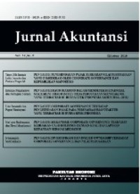 Image of Jurnal Akuntansi Volume 9 Nomor 2 Tahun 2016