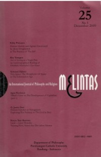 Image of Melintas : An International Journal of Philosophy and Religion Volume 25 Nomor 3 Desember 2009