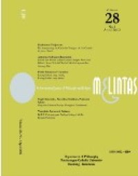Image of Melintas : An International Journal of Philosophy and Religion Volume 28 Nomor 1 April 2012
