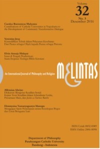 Image of Melintas : An International Journal of Philosophy and Religion Volume 32 Nomor 2 Desember 2016