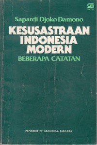 Image of Kesusastraan Indonesia Modern: Beberapa Catatan