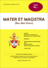 Image of Mater Et Magistra = Ibu dan Guru