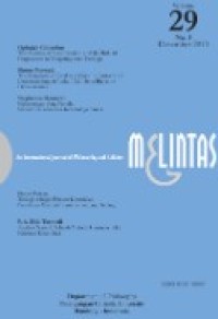 Image of Melintas : An International Journal of Philosophy and Religion Volume 29 Nomor 3 Desember 2013