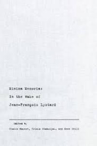 Image of Minima Memoria: In The Wake Of Jean-Francois Lyotard