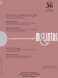 Image of Melintas : An International Journal of Philosophy and Religion Volume 36 Nomor 2 Agustus 2020