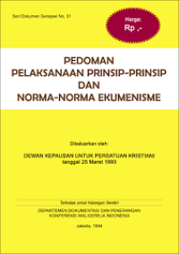Image of Pedoman Pelaksanaan Prinsip-prinsip dan Norma-norma Ekumenisme