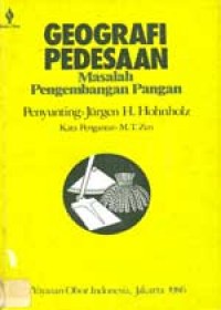 Image of Geografi Pedesaan: Masalah Pengembangan Pangan