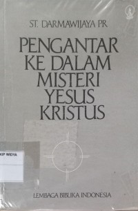 Image of Pengantar Ke Dalam Misteri Yesus Kristus