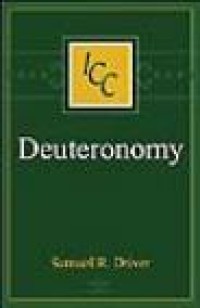 Image of A Critical and Exegetical Commentary on Deuteronomy