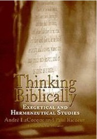 Image of Thinking Biblically : Exegetical and Hermeneutical Studies