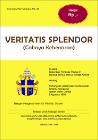 Image of Veritatis Splendor = Cahaya Kebenaran. Seri Dokumen Gerejawi No.35