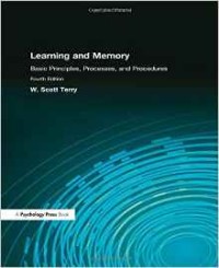 Image of Learning and Memory: Basic Principles, Processes, and Procedures